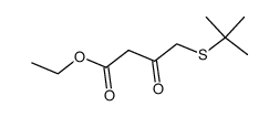 ethyl-4-(tert-butylthio)acetoacetate Structure