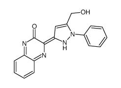 3-[3-(hydroxymethyl)-2-phenyl-1H-pyrazol-5-ylidene]quinoxalin-2-one结构式