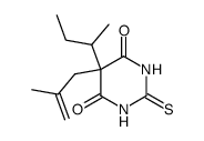 2,3-Dihydro-5-(2-methyl-2-propenyl)-5-(1-methylpropyl)-2-thioxo-4,6(1H,5H)-pyrimidinedione结构式