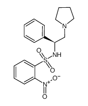 (S)-2-硝基-n-(1-苯基-2-吡咯烷-1-乙基)-苯磺酰胺结构式