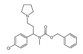 1-PYRROLIDIN-3-(4'-CHLOROPHENYL)-3-(N-CBZ-N-METHYL)AMINO-PROPANE结构式