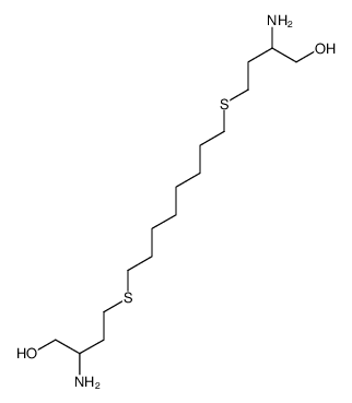 2-amino-4-[8-(3-amino-4-hydroxybutyl)sulfanyloctylsulfanyl]butan-1-ol Structure