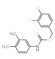 1-[(3,4-dichlorophenyl)methylsulfanyl]-N-(3,4-dimethylphenyl)methanethioamide结构式