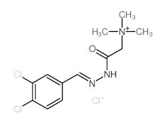 [(3,4-dichlorophenyl)methylideneamino]carbamoylmethyl-trimethyl-azanium结构式