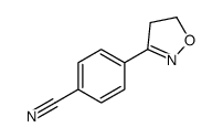 4-(4,5-dihydro-1,2-oxazol-3-yl)benzonitrile结构式