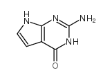 2-Amino-4-hydroxypyrrolo[2,3-d]pyrimidine structure