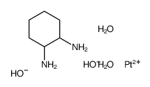 cyclohexane-1,2-diamine,platinum(2+),dihydroxide,dihydrate Structure