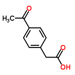 (4-Acetylphenyl)acetic acid Structure