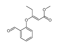 methyl 3-(2-formylphenoxy)pent-2-enoate结构式
