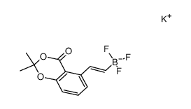 potassium (2-(2,2-dimethyl-4-oxo-4H-benzo[d][1,3]dioxin-5-yl)vinyl)trifluoroborate Structure