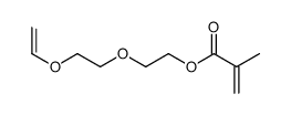 2-(2-ethenoxyethoxy)ethyl 2-methylprop-2-enoate structure