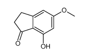 7-羟基-5-甲氧基-2,3-二氢-1H-茚-1-酮结构式