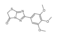 7-(3,4,5-trimethoxyphenyl)-4-thia-1,6,8-triazabicyclo[3.3.0]octa-5,7-d ien-2-one结构式