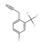 4-氟-2-(三氟甲基)苯乙腈结构式