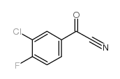 3-chloro-4-fluorobenzoyl cyanide Structure