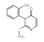 4(3H)-Pyrimidinone,3-(2-methylphenyl)-2-(methylthio)-结构式