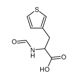 (rac)-2-formylamino-3-thiophen-3-yl-propionic acid结构式