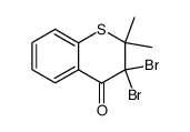 3,3-dibromo-2,2-dimethylthiochroman-4-one Structure