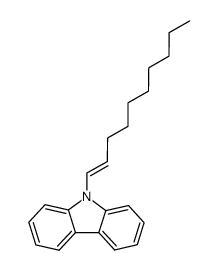 (E)-9-(dec-1-en-1-yl)-9H-carbazole结构式