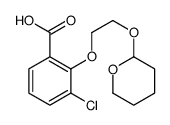 3-chloro-2-[2-(oxan-2-yloxy)ethoxy]benzoic acid结构式