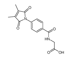 4-(2,3-dimethylmaleimido)hippuric acid结构式
