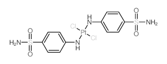 Platinum,bis(4-aminobenzenesulfonamide-N4)dichloro-, (SP-4-2)- (9CI)结构式