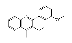 4-methoxy-7-methyl-5,6-dihydrobenz[c]acridine Structure