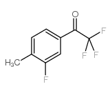 3-氟-4-甲基-2,2,2-三氟苯乙酮结构式