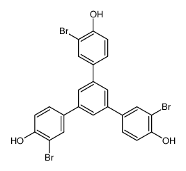 3,3''-dibromo-5'-(3-bromo-4-hydroxyphenyl)-[1,1':3',1''-terphenyl]-4,4''-diol Structure