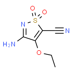 5-Isothiazolecarbonitrile,3-amino-4-ethoxy-,1,1-dioxide(9CI) picture