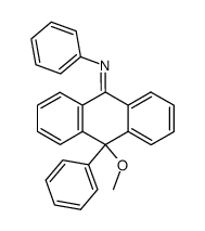 (10-methoxy-10-phenyl-10H-[9]anthrylidene)-phenyl-amine Structure