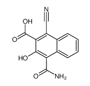 4-carbamoyl-1-cyano-3-hydroxy-[2]naphthoic acid Structure
