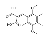 (2,5-dimethoxy-3,4,6-trimethyl-benzylidene)-malonic acid Structure