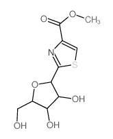 methyl 2-[3,4-dihydroxy-5-(hydroxymethyl)oxolan-2-yl]-1,3-thiazole-4-carboxylate结构式