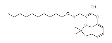 (2,2-dimethyl-3H-1-benzofuran-7-yl) N-(decoxysulfanylmethyl)carbamate结构式