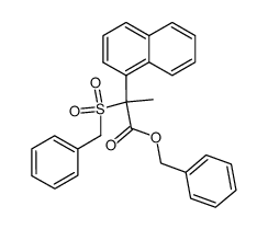 benzyl 2-(1-naphthyl)-2-benzylsulfonylpropionate Structure