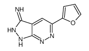 1H-Pyrazolo[3,4-c]pyridazin-3-amine,5-(2-furanyl)-(9CI) Structure