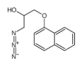 外消旋-1-叠氮基-3-(1-萘基氧基)-2-丙醇结构式