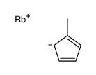 5-methylcyclopenta-1,3-diene,rubidium(1+) Structure