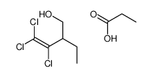 propanoic acid,3,4,4-trichloro-2-ethylbut-3-en-1-ol Structure