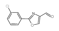 2-(3-氯苯基)-噁唑-4-甲醛结构式