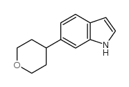 6-(四氢-2H-吡喃-4-基)-1H-吲哚结构式