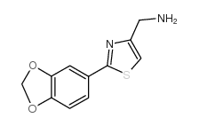 C-(2-BENZO[1,3]DIOXOL-5-YL-THIAZOL-4-YL)-METHYLAMINE结构式