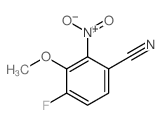 4-Fluoro-3-methoxy-2-nitrobenzonitrile Structure