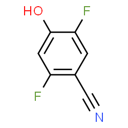 2,5-二氟-4-羟基苯甲腈结构式