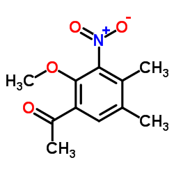 1-(2-Methoxy-4,5-dimethyl-3-nitrophenyl)ethanone结构式