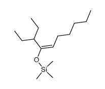 (E)-3-ethyl-2-(trimethylsiloxy)-4-decene结构式
