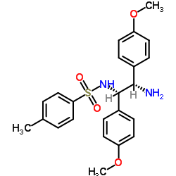 N-((1S,2S)-2-氨基-1,2-双(4-甲氧基苯基)乙基)-4-甲基苯磺酰胺结构式