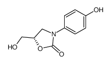 (S)-5-(hydroxymethyl)-3-(4-hydroxyphenyl)-2-oxazolidinone Structure