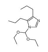 1-(diethoxymethyl)-4,5-dipropylimidazole Structure